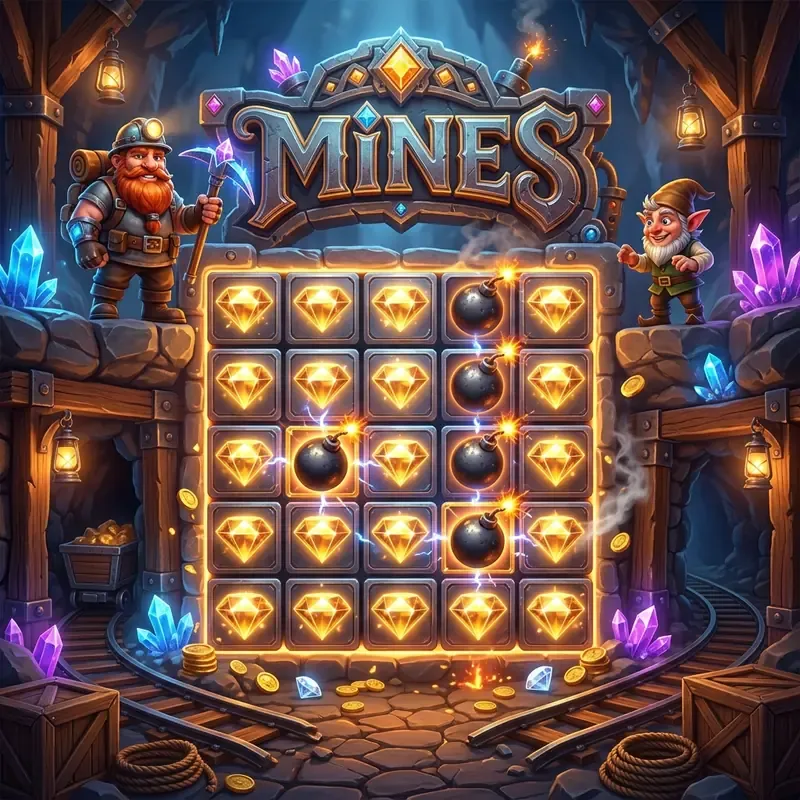 Mines demo, online en echt geld