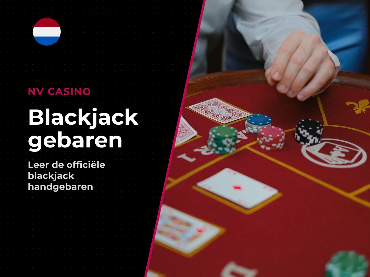 Blackjack handgebaren in het fysieke casino